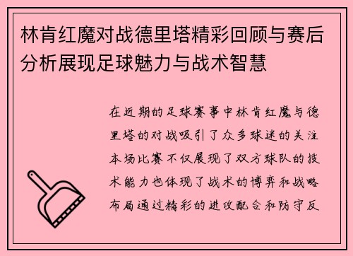林肯红魔对战德里塔精彩回顾与赛后分析展现足球魅力与战术智慧